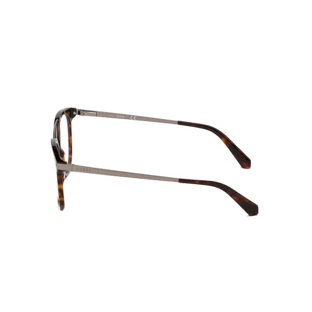 Guess GU-1964-052 Dark Havana Round Men's Acetate Eyeglasses 889214012579