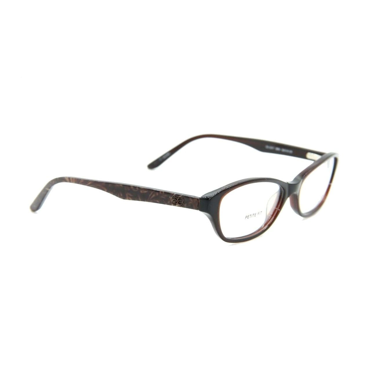 Guess GU-2417-BRN Brown Rectangular Women's Acetate Eyeglasses 715583089730