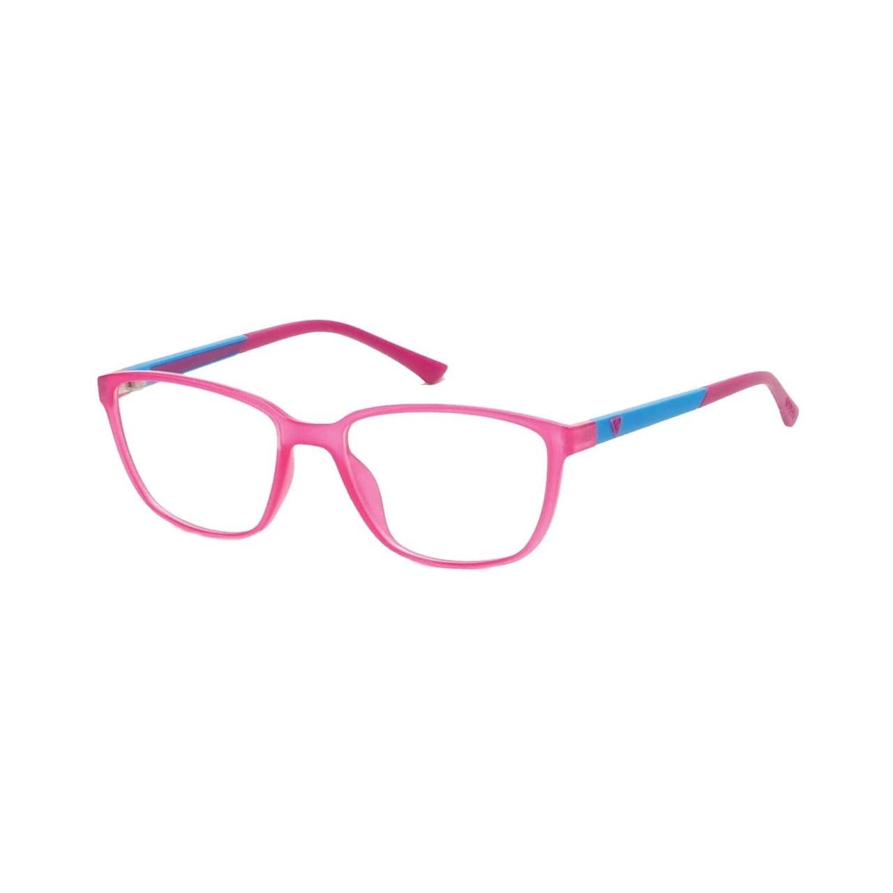 Guess GU-2496-072 Shiny Pink Square Women's Acetate Eyeglasses 664689696758