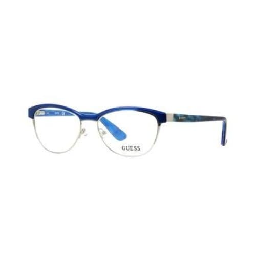 Guess GU-2523-090 Shiny Blue Women’s Oval Metal Eyeglasses -