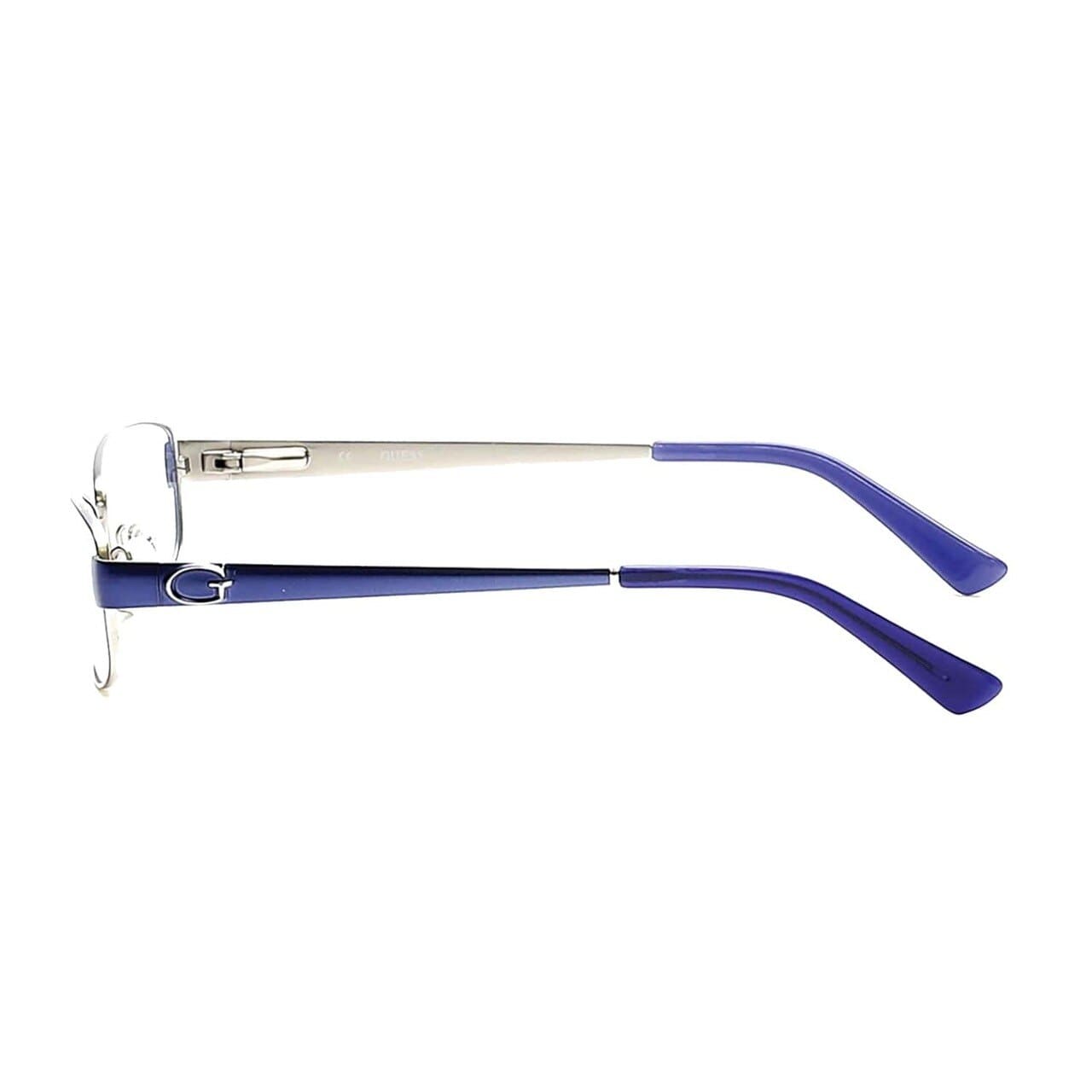 Guess GU-2569-092 Blue Rectangular Unisex Metal Eyeglasses -