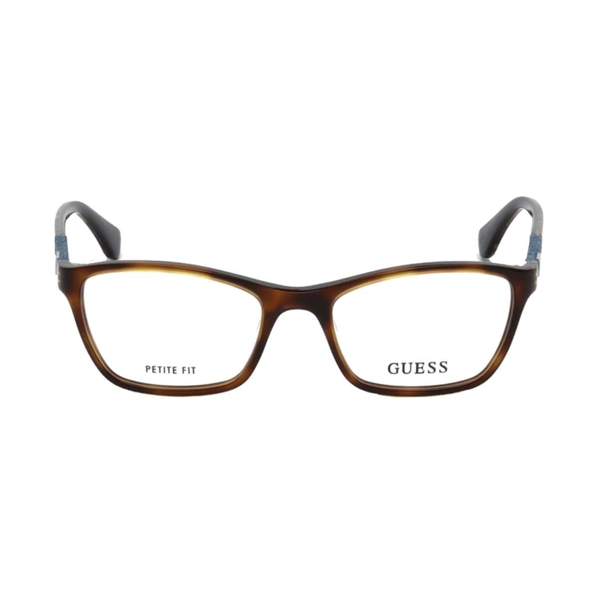 Guess GU-2594-056 Havana Square Women's Acetate Eyeglasses 664689837205