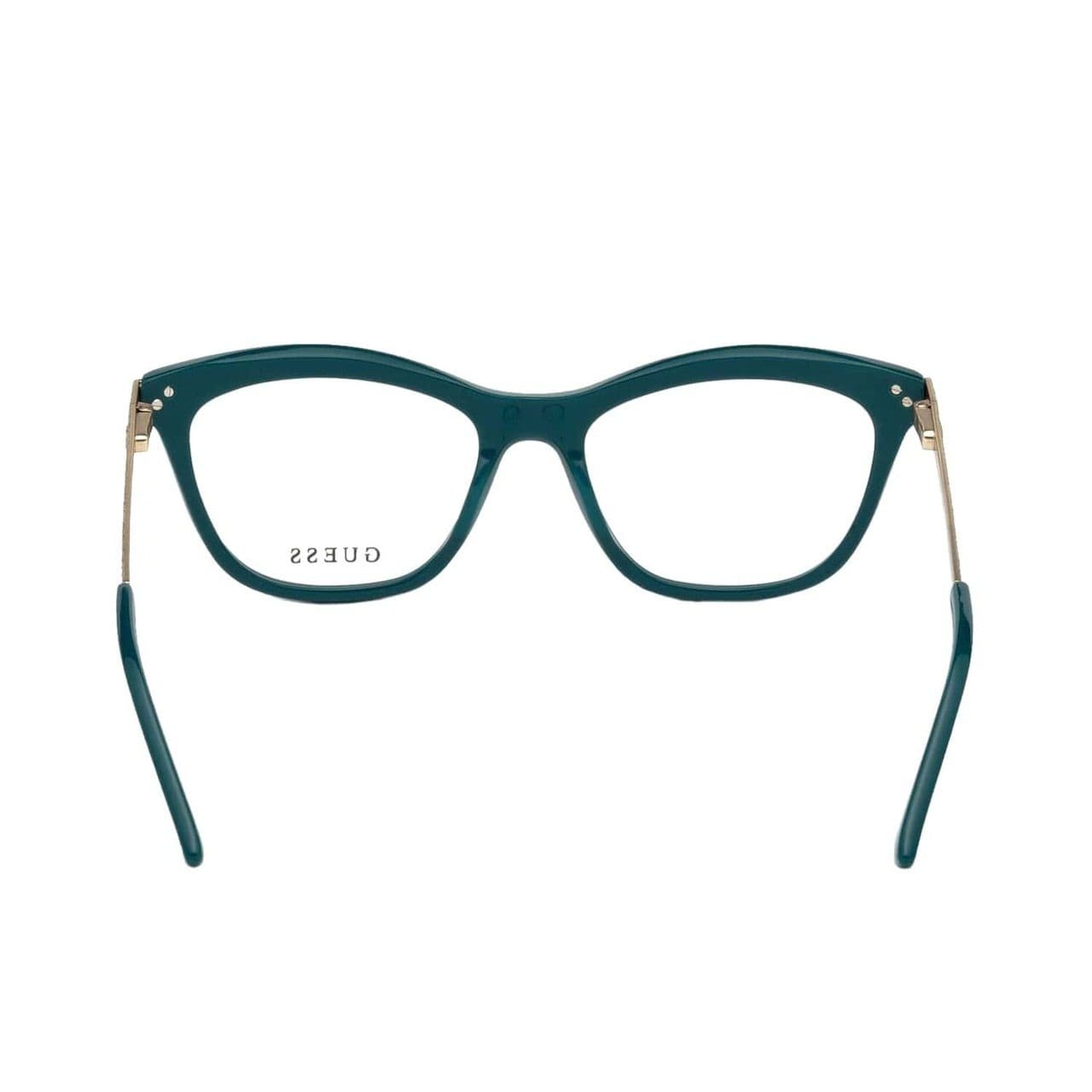Guess GU-2655-084 Blue Green Cat-Eye Women's Acetate Eyeglasses 664689920921
