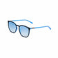 Guess GU3020/S-05X Black Oval Blue Lens Unisex Plastic Sunglasses 664689891122