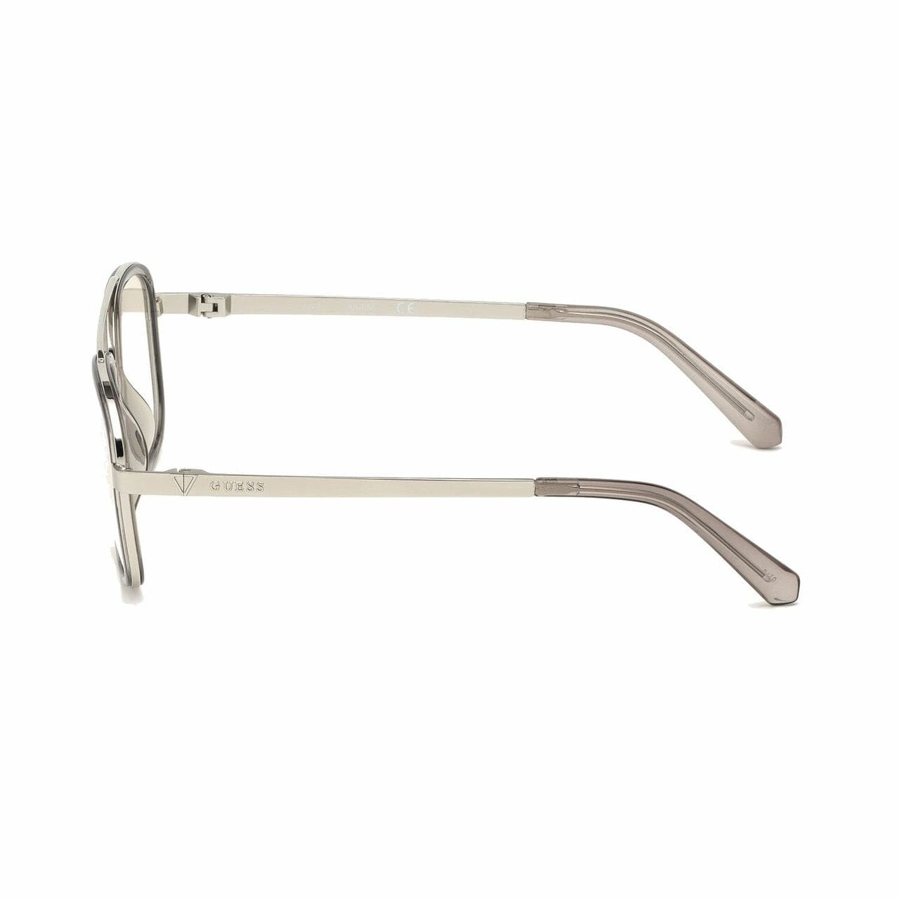 Guess GU6950-20C Grey Square Mirrored Smoke Lens Men's Metal Sunglasses 889214045973