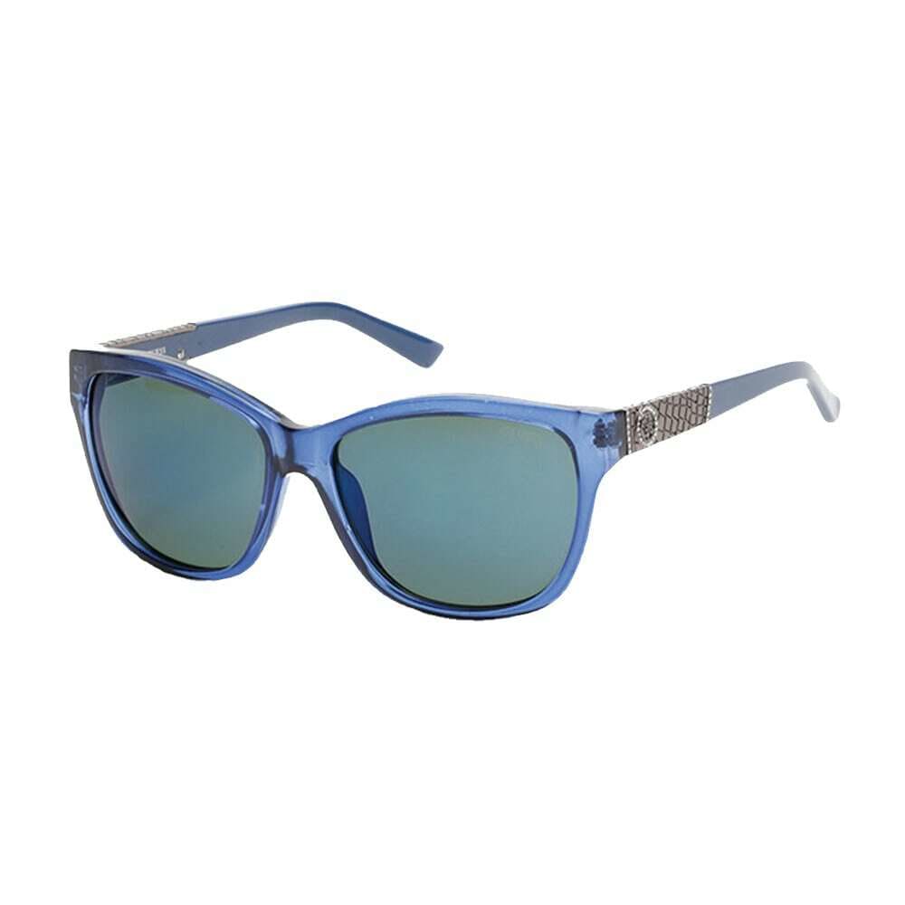 Guess GU7417-90X Blue Square Mirrored Blue Lens Women's Sunglasses 664689743858