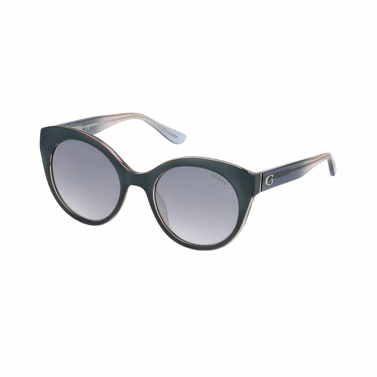Guess GU7553-92W Blue Cat Eye Blue Gradient Lens Women's Sunglasses 664689959952
