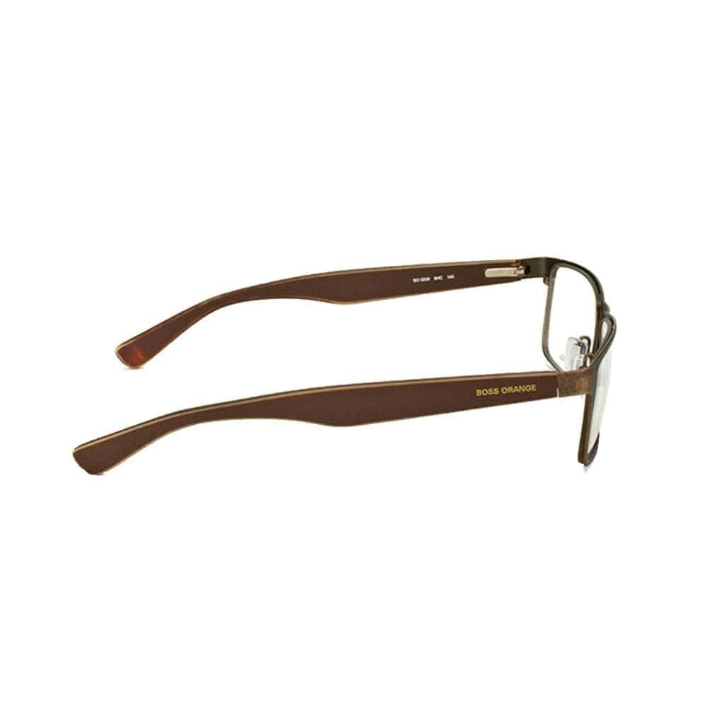Hugo Boss Orange BO0208-9HC Brown Rectangular Men's Stainless Steel Eyeglasses