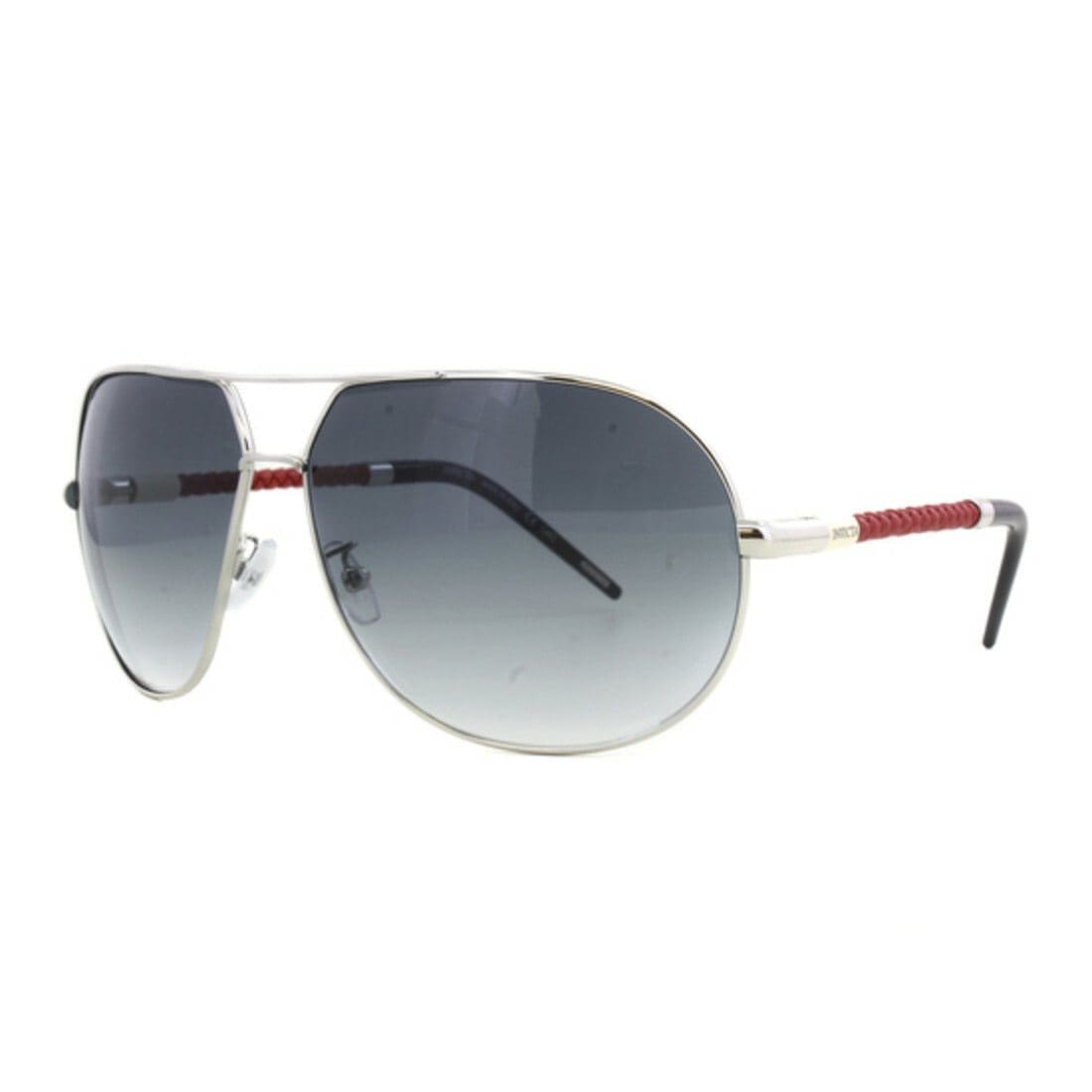 Invicta IEW004-04 Silver with Red Full Rim Gradient Grey Lenses Women's Sunglasses Frames 886678390151