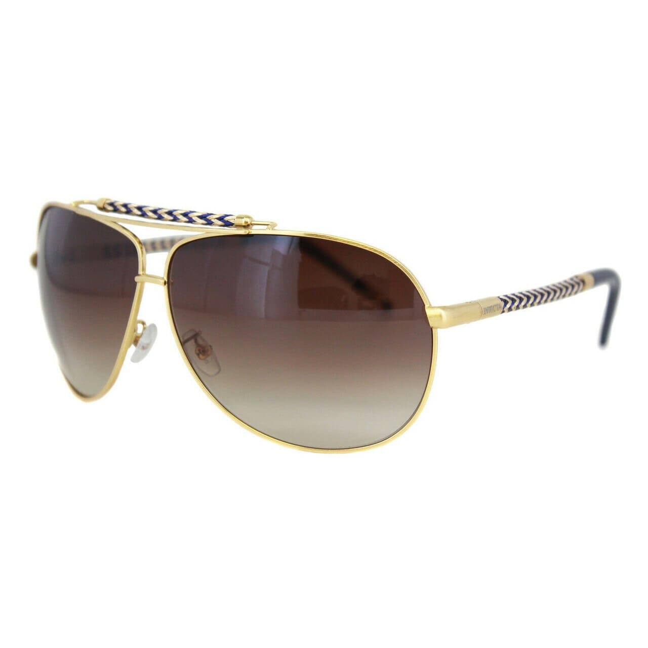 Invicta IEW005-10 Invicta Sun Gold Full Rim Gradient Brown Lenses Sunglasses Frames 886678186617