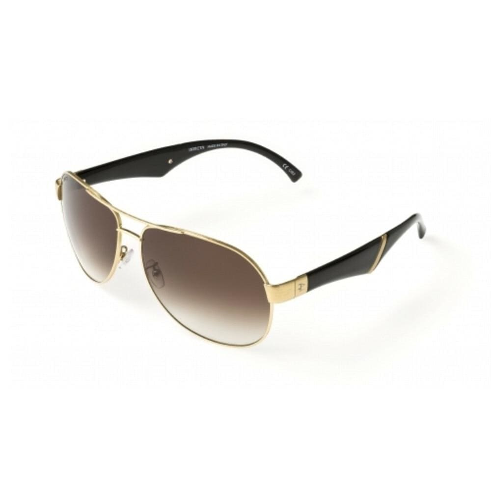 Invicta IEW019-04 Reserve Phoenix Black with Gold Full Rim Gradient Brown Lenses Sunglasses Frames 886678186952