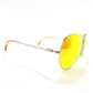 Invicta IEW023-21 Invicta Sun Silver Full Rim Aviator Sunglasses with Yellow Lenses 886678264919
