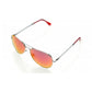 Invicta IEW023-25 Invicta Sun Silver with White Full Rim Sunglasses Frames with Pink Lenses 886678264957