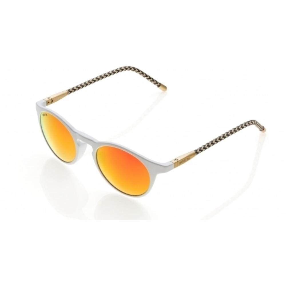 Invicta IEW029-12 Invicta Sun White/Gold Full Rim Sunglasses Frames with Orange Lenses