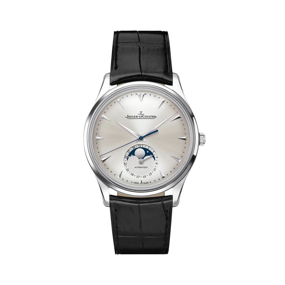 JAEGER LECOULTRE Q1368420 Master Silver Dial Leather Men's Watch