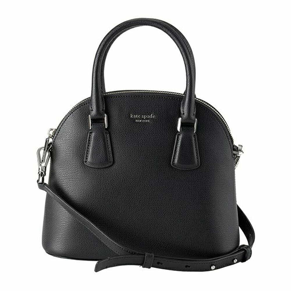 Kate Spade Sylvia Women's Medium Dome Satchel Handbag Black 098687334402
