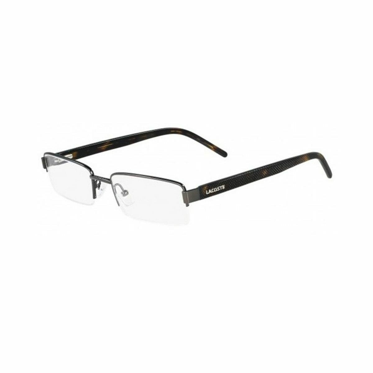 Lacoste L2110-033 Havana Rectangular Men's Metal Eyeglasses 883121743694