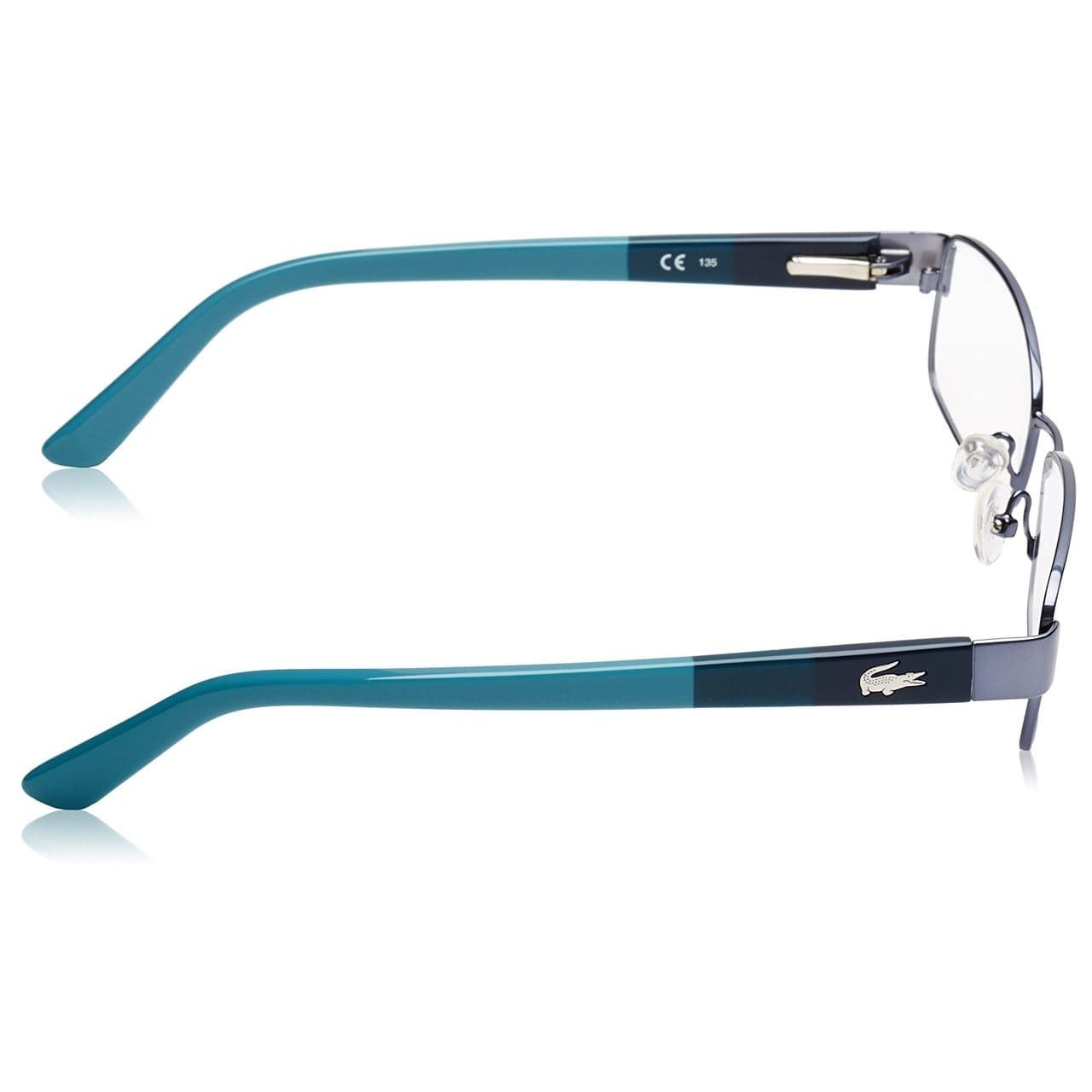 Lacoste L2174-424 Blue Rectangular Unisex Eyeglasses 883121973732