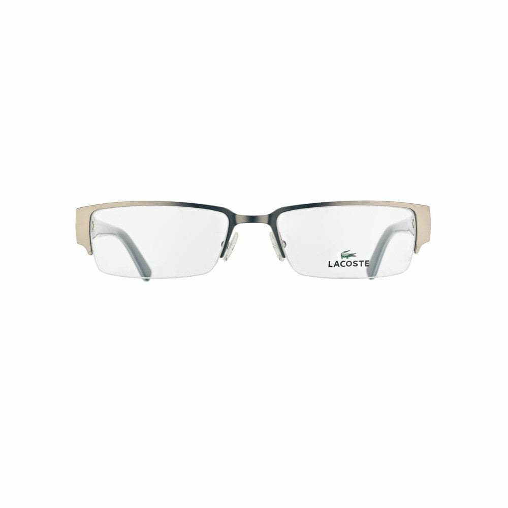 Lacoste L2176-033 Gunmetal Rectangular Unisex Metal Eyeglasses 883121960381