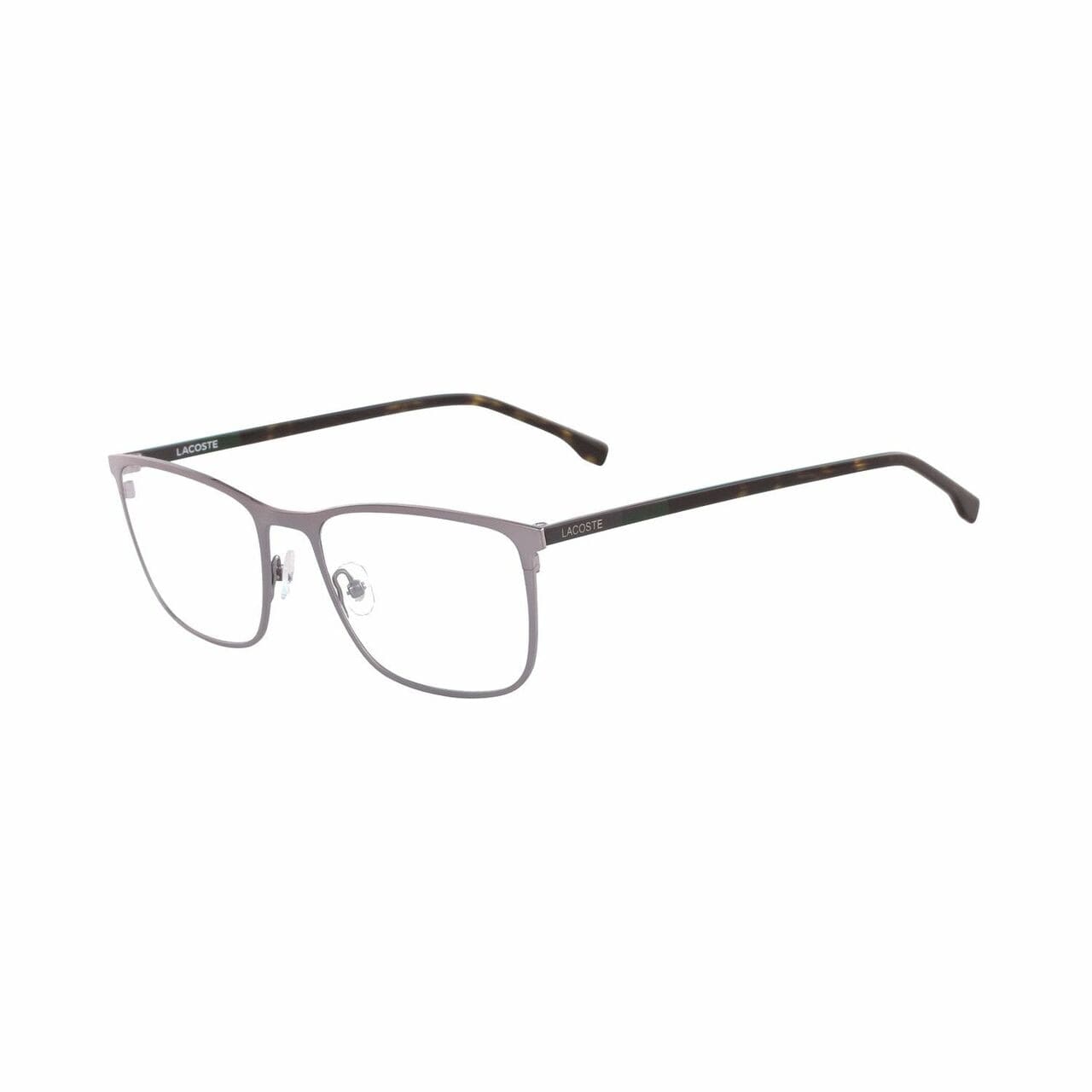 Lacoste L2247-033 Dark Gunmetal Rectangular Men's Metal Eyeglasses 886895374866