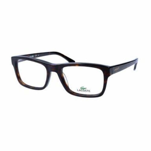 Lacoste L2740-214 Havana Square Unisex Plastic Eyeglasses - 