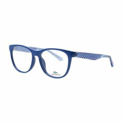 Lacoste L2773-424 Blue Round Women’s Plastic Eyeglasses - 