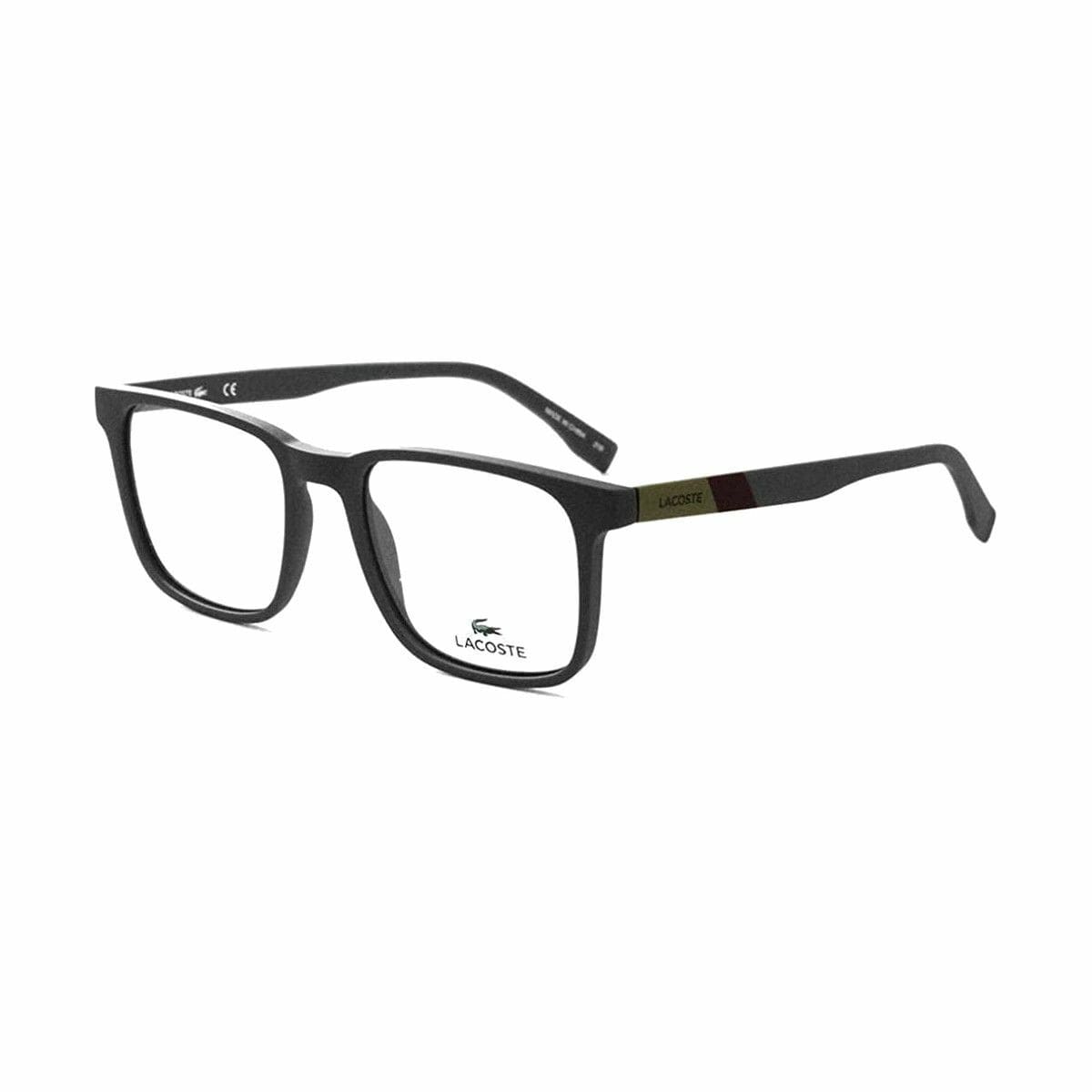 Lacoste L2819-035 Matte Grey Square Men's Plastic Eyeglasses 886895349017