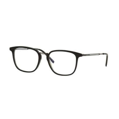 Lacoste L2853-001 Black Square Men’s Metal Eyeglasses - 