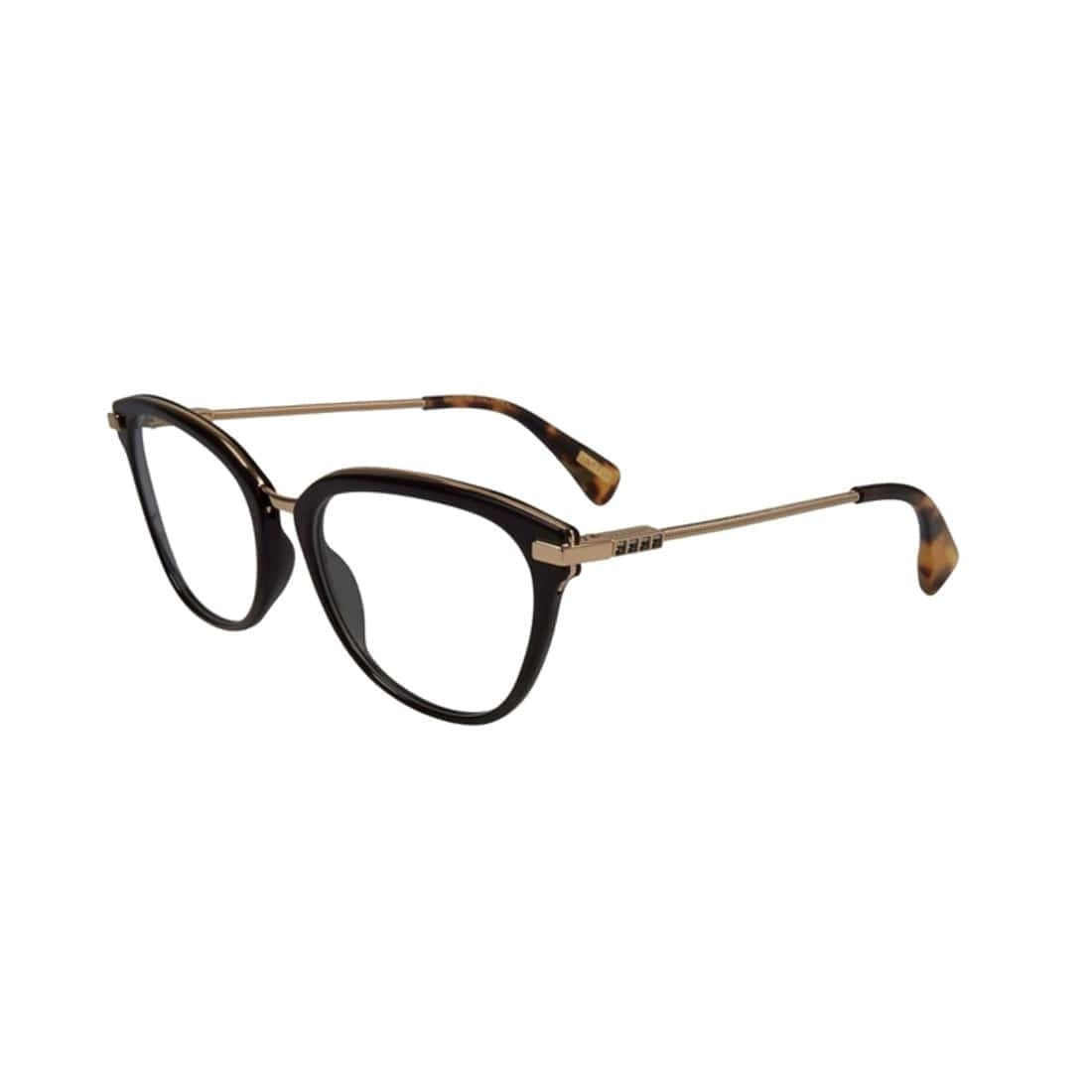 Lanvin VLN 076S-300N Brown Square Unisex Acetate Eyeglasses