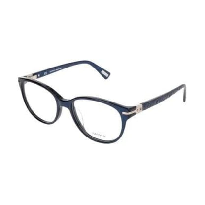Lanvin VLN 613-09AM Blue Round Women’s Metal Eyeglasses - 