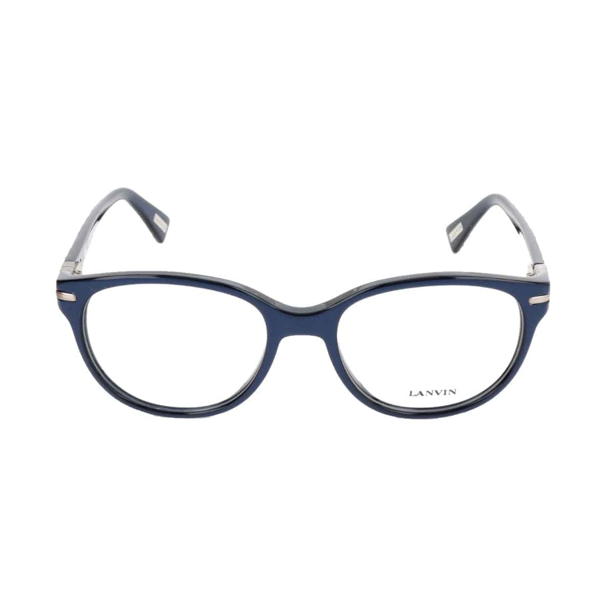 Lanvin VLN 613-09AM Blue Round Women's Metal Eyeglasses 883663707666