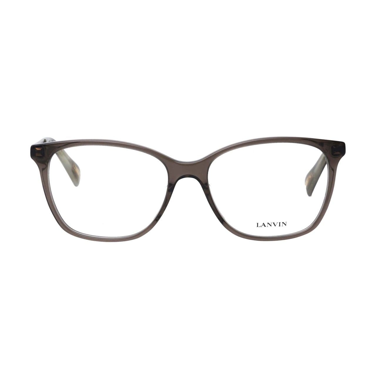 Lanvin VLN 763-09DL Transparent Grey Square Women's Eyeglasses