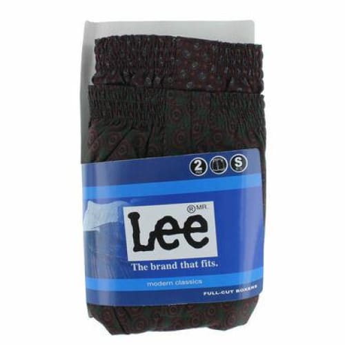 Lee Modern Cotton Blend Men’s Small Boxer Underwear - 2 Pack
