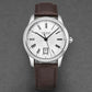 Louis Erard Men’s ’Heritage’ Silver Dial Brown Leather Strap Automatic Watch 67278AA21.BDC21 - On sale