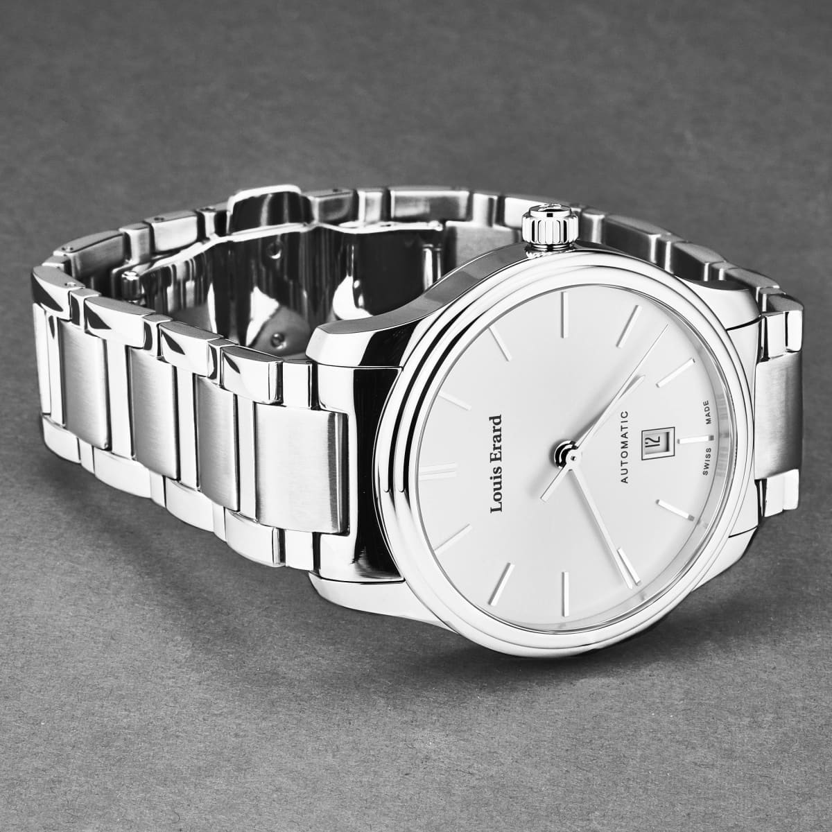 Louis Erard Men’s ’Heritage’ Silver Dial Stainless Steel Bracelet Automatic Watch 67278AA11.BMA05 - On sale