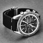 Louis Erard Men’s ’La Sportive’ Chronograph Grey/Black Dial Black Leather Strap Automatic Watch 78119TS02.BVD72 - On 