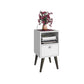 Manhattan Comfort Abisko Stylish Side Table with 1-Cubby and