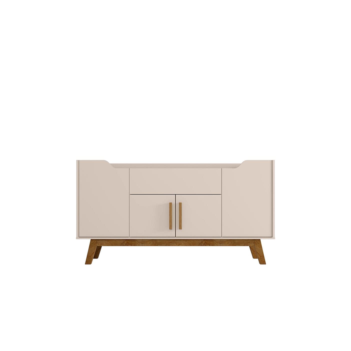 Manhattan Comfort Addie 53.54 Sideboard with 5 Shelves in 