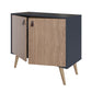 Manhattan Comfort Amber Accent Cabinet with Faux Leather 