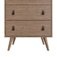 Manhattan Comfort Amber Tall Dresser with Faux Leather 