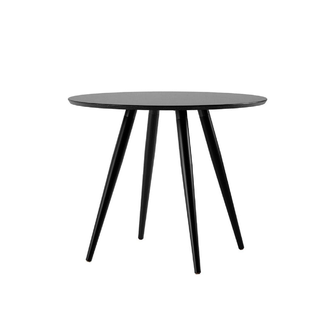 Manhattan Comfort Athena 35.43 Round Dining Table in Black -