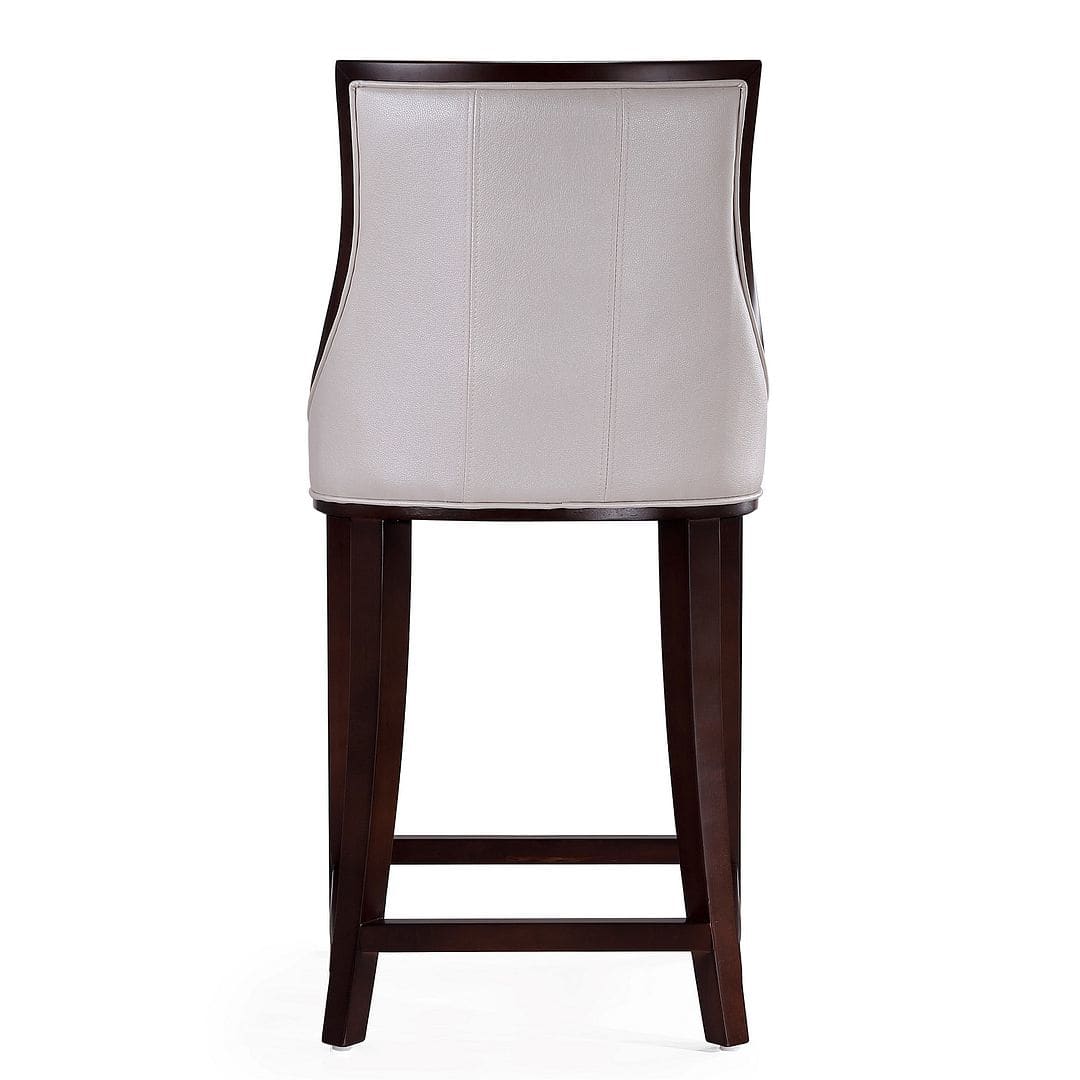 Manhattan Comfort Fifth Ave 39.5 in. White and Walnut Beech 