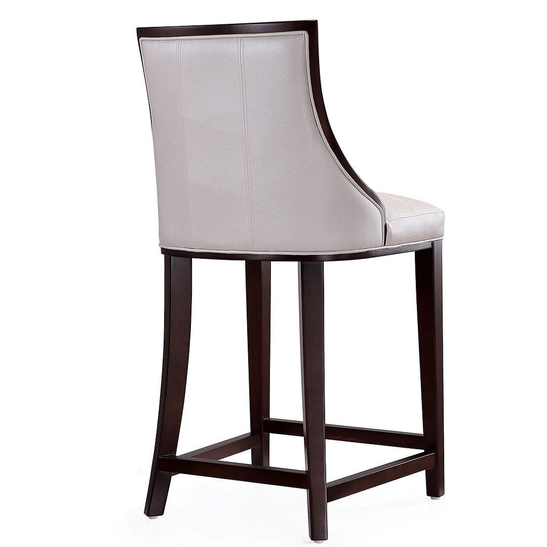 Manhattan Comfort Fifth Ave 39.5 in. White and Walnut Beech 