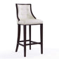 Manhattan Comfort Fifth Avenue 45 in. Pearl White and Walnut