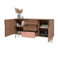 Manhattan Comfort Beekman 62.99 Sideboard with 4 Shelves in 