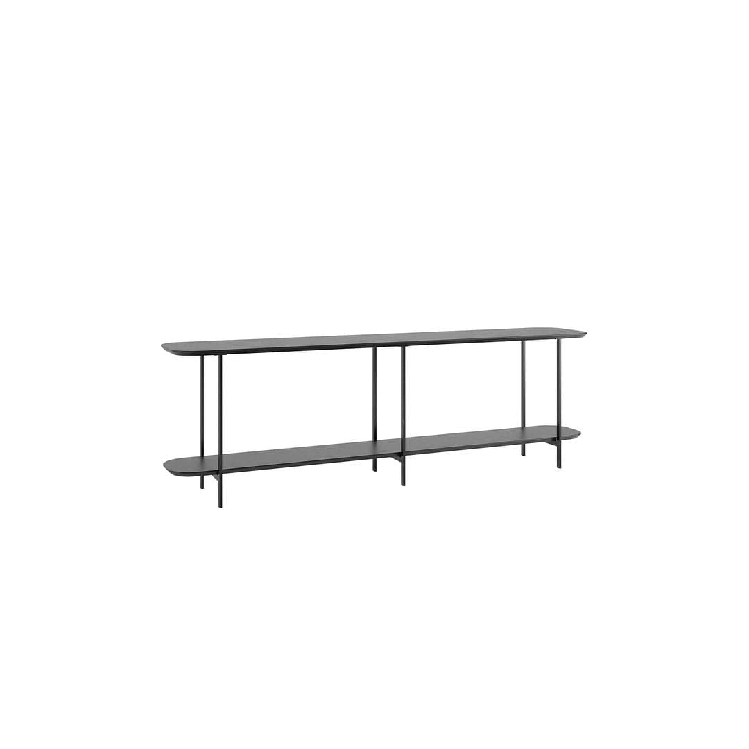 Manhattan Comfort Celine 70.86 Side Table Console with Steel