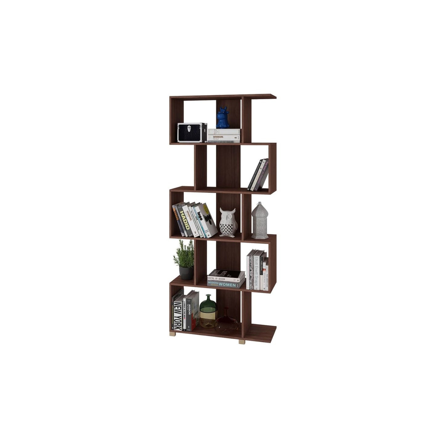 Manhattan Comfort Charming Petrolina Z-Shelf with 5 shelves 