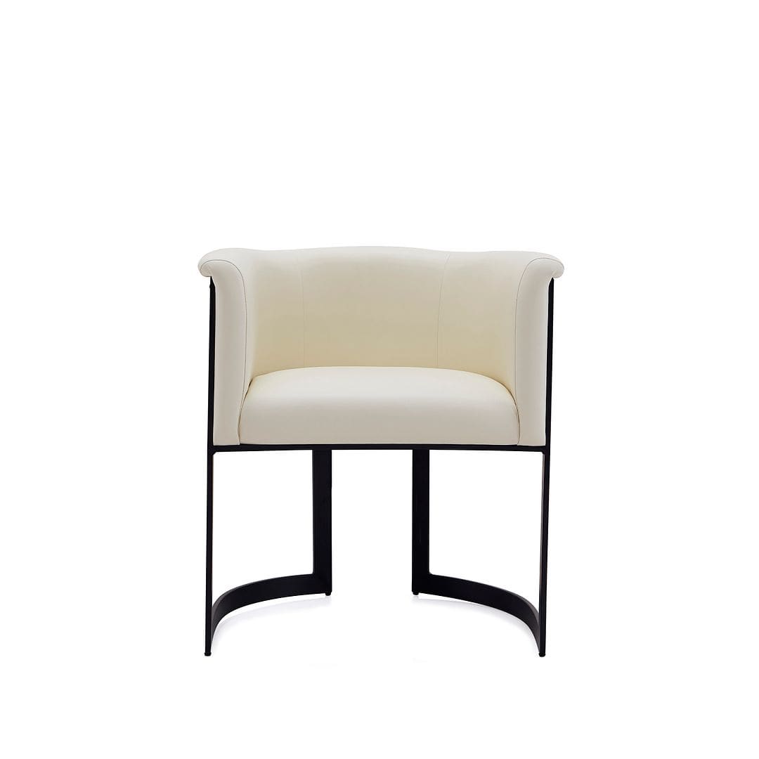 Manhattan Comfort Corso Leatherette Dining Chair with Metal 