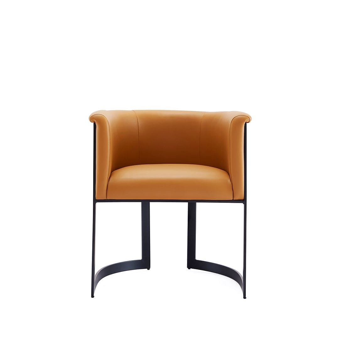 Manhattan Comfort Corso Leatherette Dining Chair with Metal 