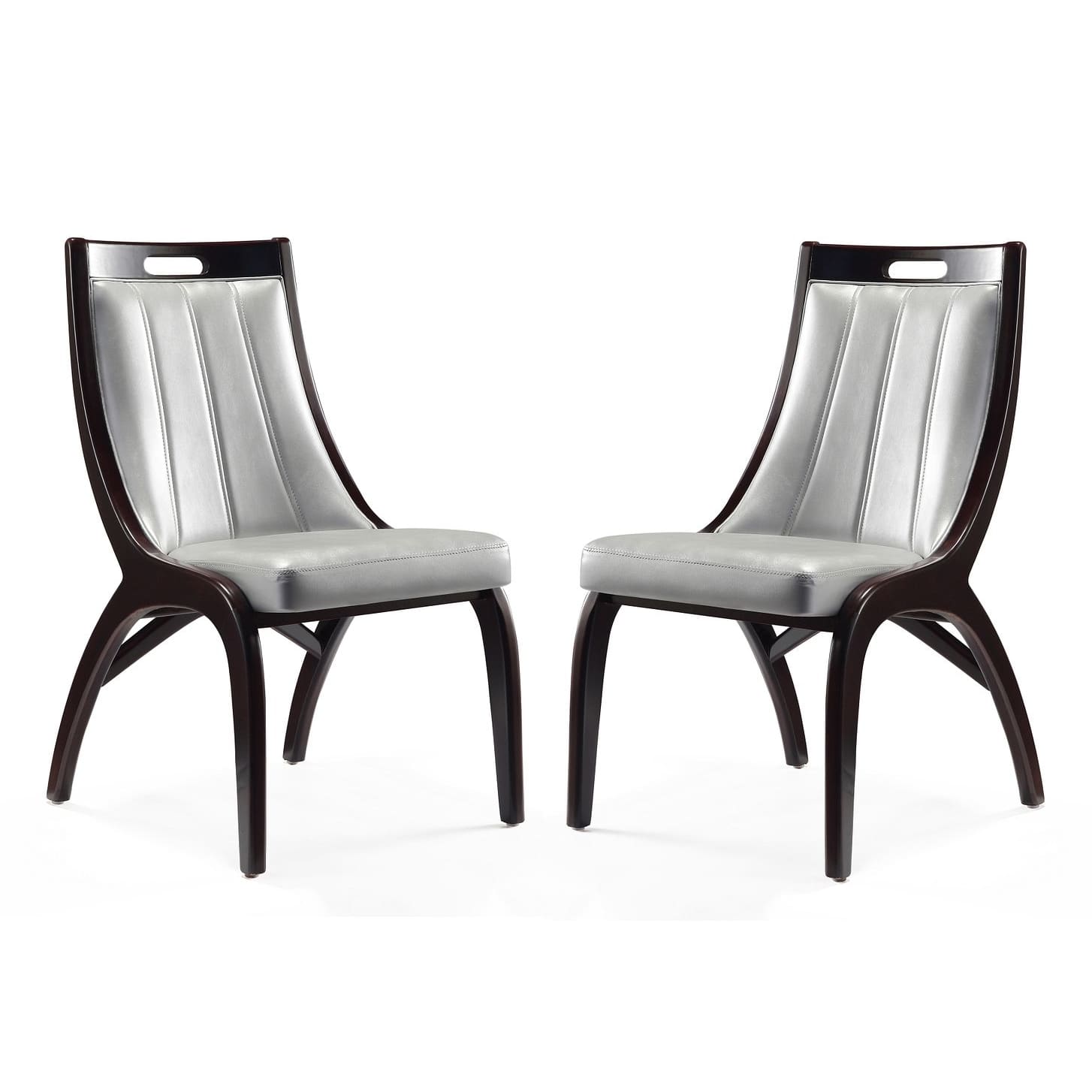 Manhattan Comfort Danube Leatherette Dining Chair - Set of 2